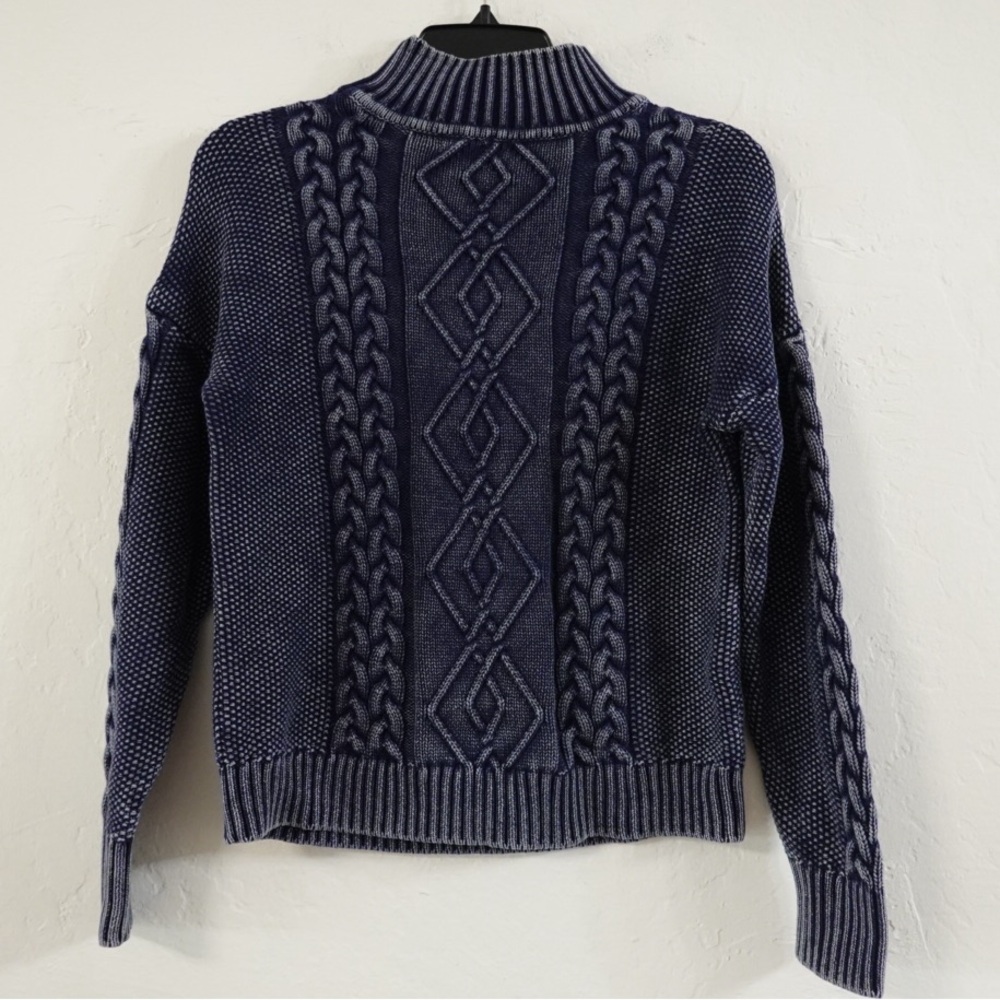 House of Harlow 1960 Navy Cable Knit Sweater – Size‎ S, 100% Cotton - Picture 6 of 7